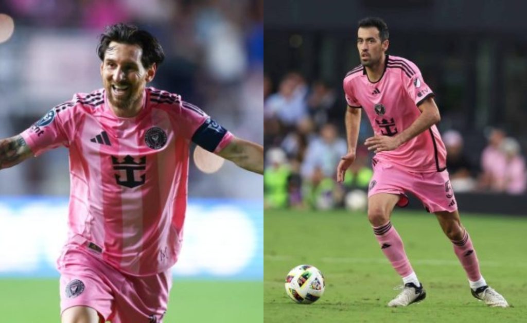 سيرجيو بوسكيتس - ليونيل ميسي - إنتر ميامي (المصدر: Gettyimages)