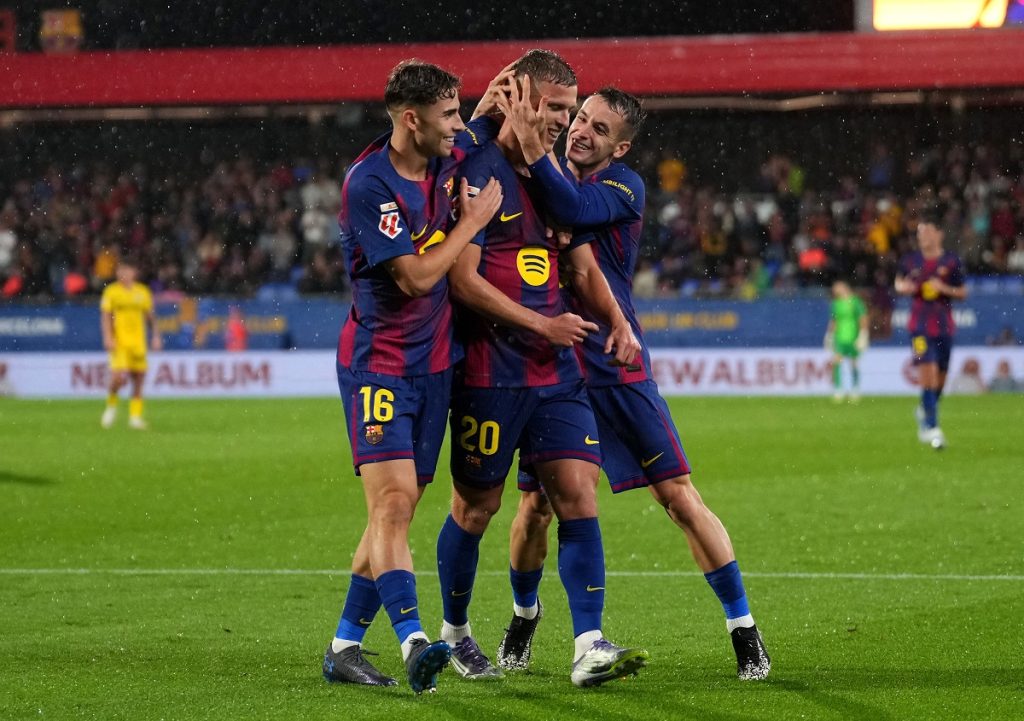 فيرمين لوبيز - داني أولمو - مارك كاسادو - برشلونة - المصدر (Getty images)