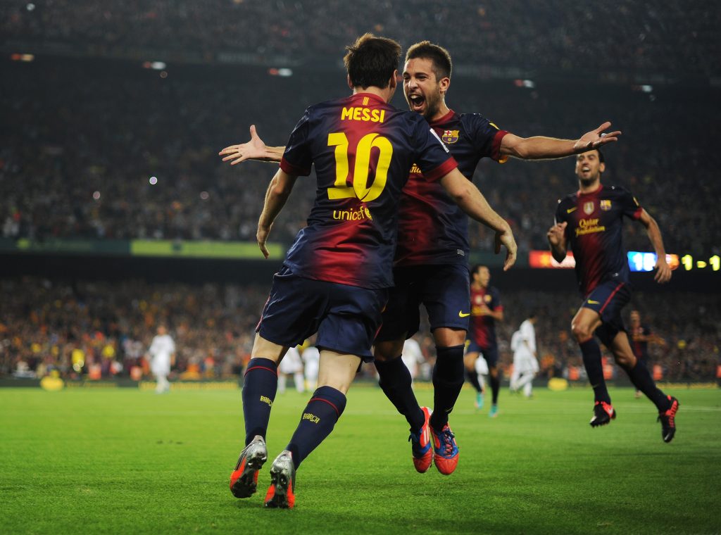 ليونيل ميسي - جوردي ألبا - برشلونة - المصدر (Getty images)