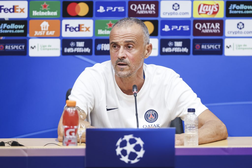 لويس إنريكي مدرب باريس سان جيرمان.. (المصدر:Gettyimages)