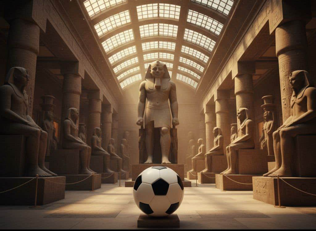 كرة القدم في المتحف المصري الكبير - المصدر: Gemini