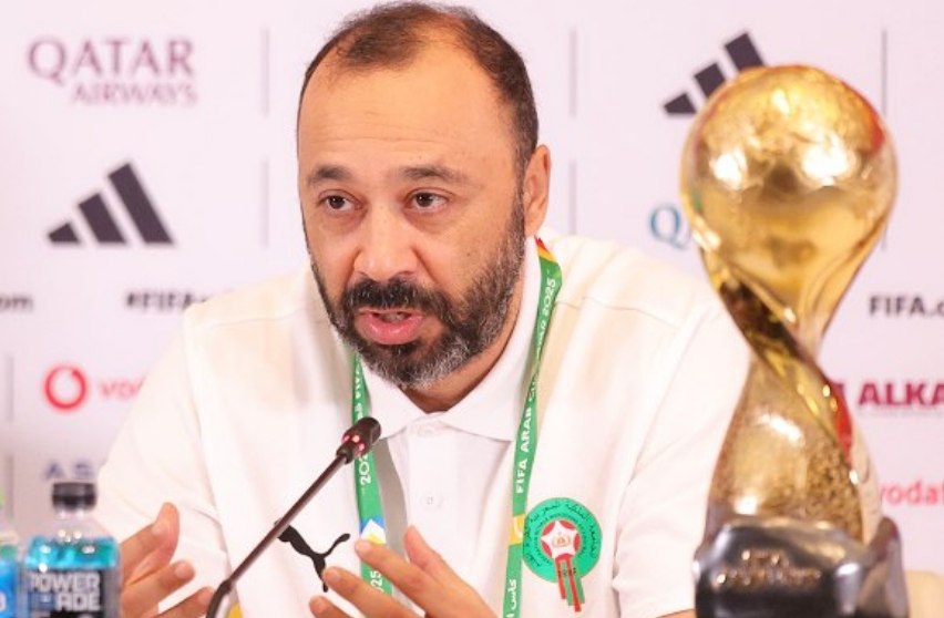 طارق السكتيوي - منتخب المغرب - كأس العرب 2025 (تصوير: عمر الناصري)