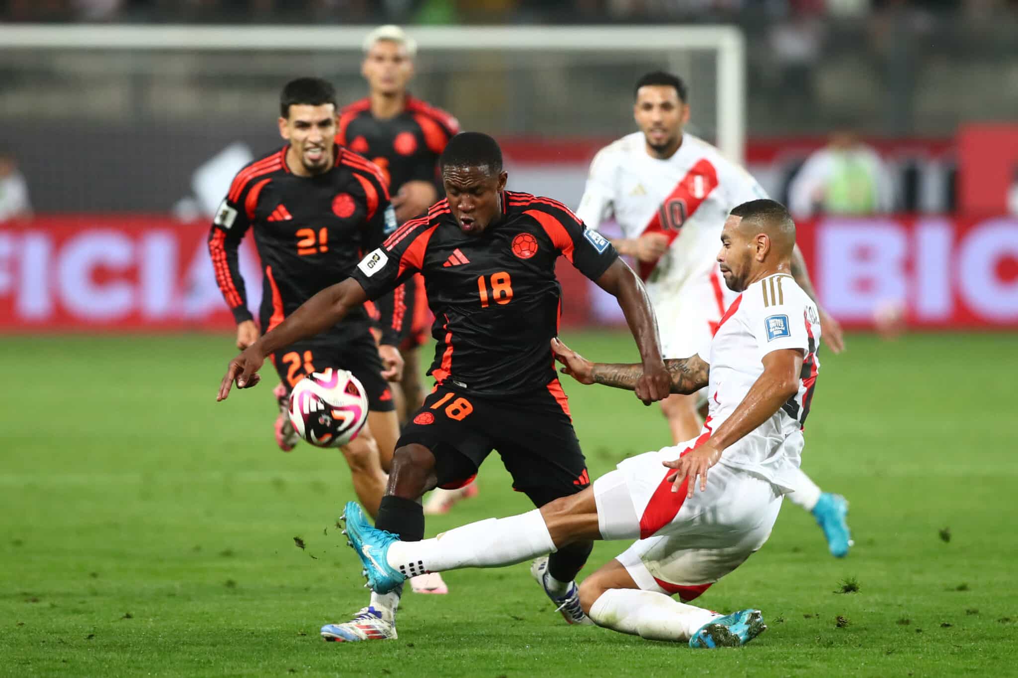 Selección Colombia vs Perú Eliminatoria sudamericana