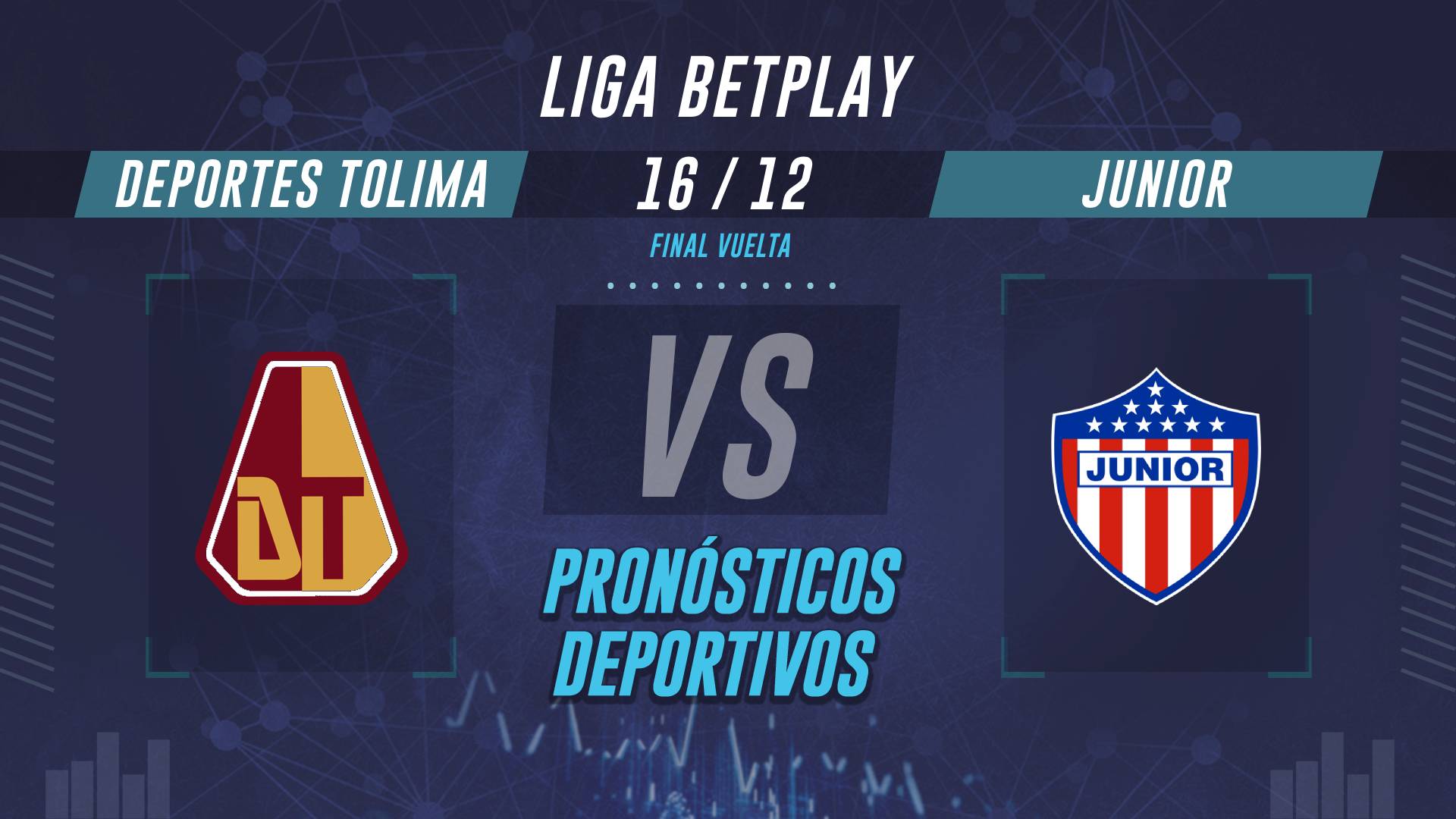 Tolima vs Junior en la Final Liga BetPlay