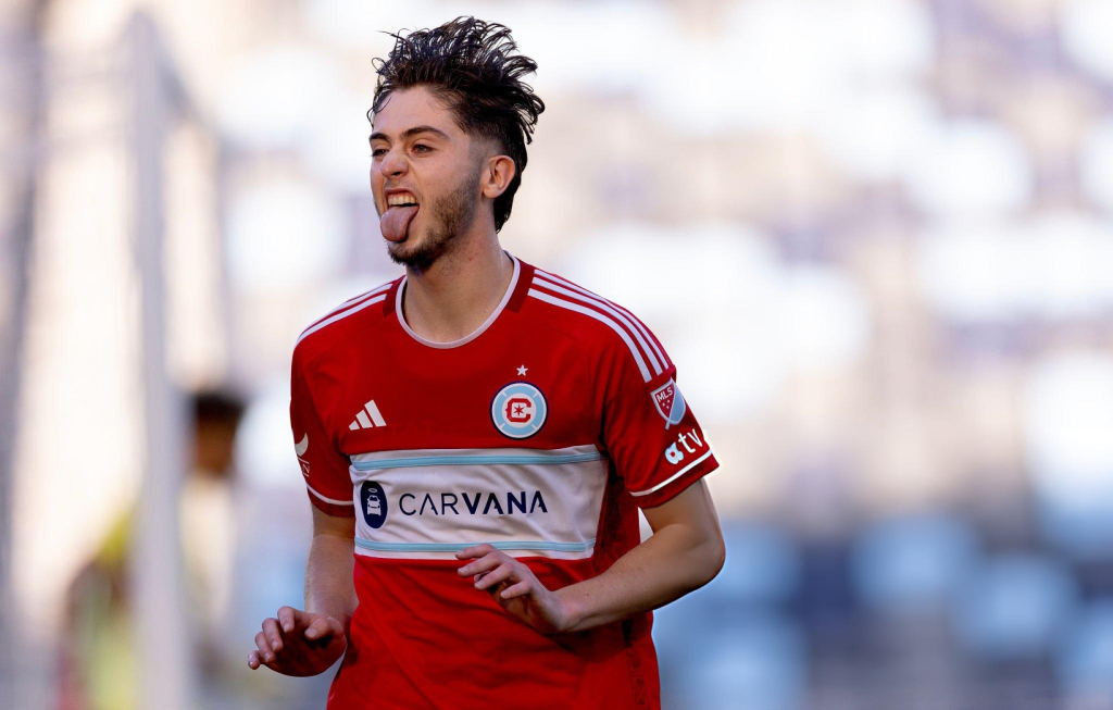 Brian Gutiérrez con Chicago Fire ante Minnesota en 2025