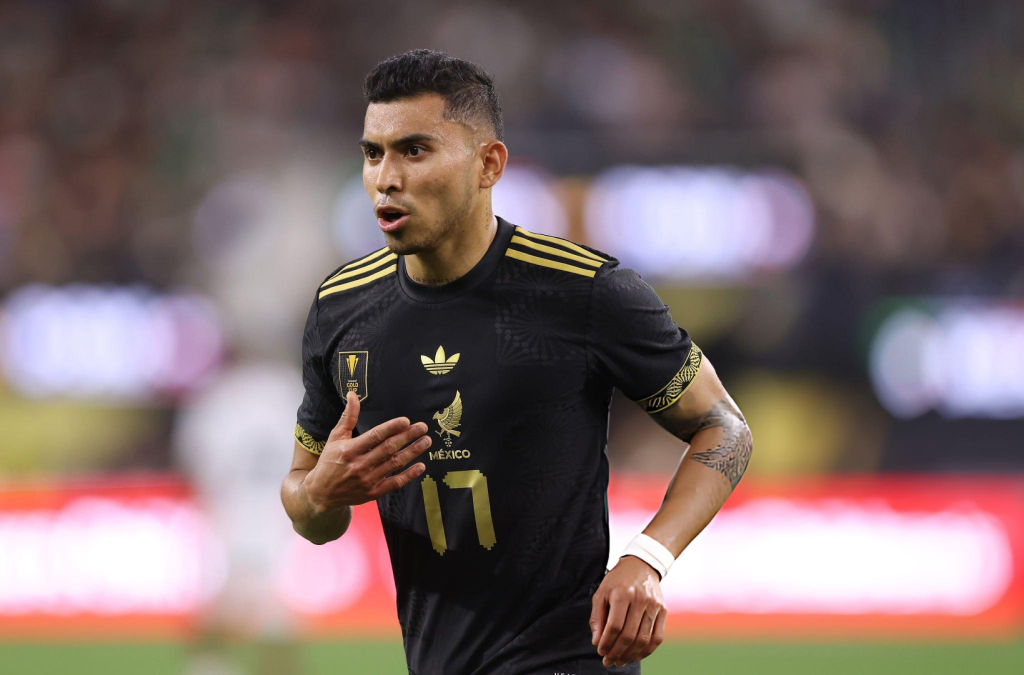 Orbelín Pineda con Selección Mexicana en la Copa Oro 2025