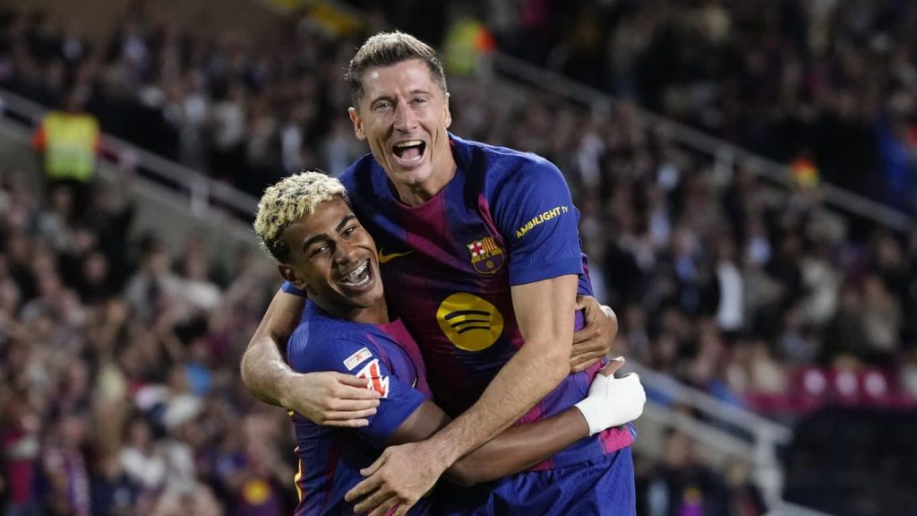 lewandowski lamine yamal barcelona