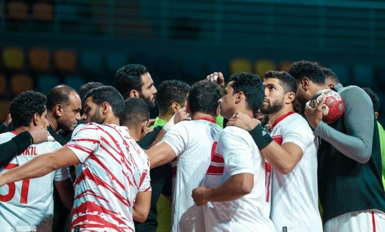 فريق الزمالك لكرة اليد - صورة من الحساب الرسمي للزمالك لكرة اليد عبر موقع التواصل الاجتماعي "تويتر"