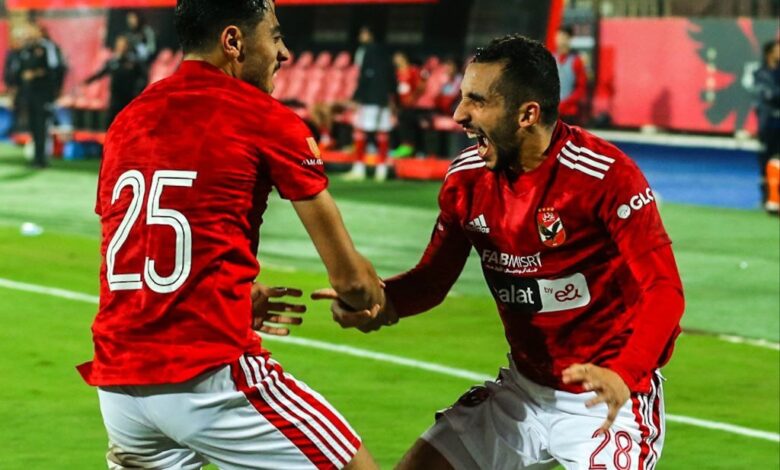 كريم فؤاد - أكرم توفيق - الأهلي - تصوير: مصطفى الشحات