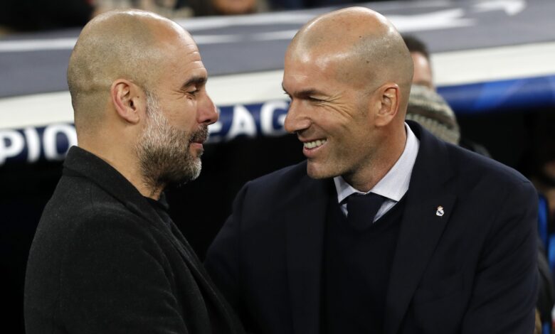 زين الدين زيدان - بيب جوارديولا (المصدر:Gettyimages)