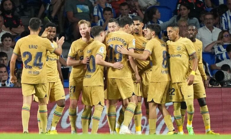 تشكيل برشلونة (المصدر:Gettyimages)