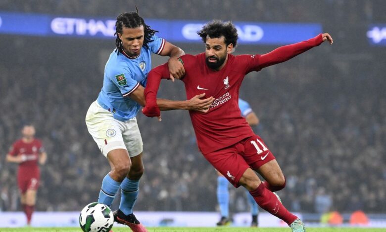 محمد صلاح - مانويل أكانجي - ليفربول ضد مانشستر سيتي (المصدر:Gettyimages)