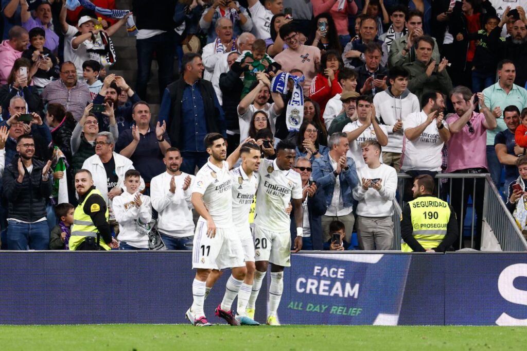 فينيسيوس جونيور - ماركو أسينسيو - داني سيبايوس - ريال مدريد (المصدر:Gettyimages)