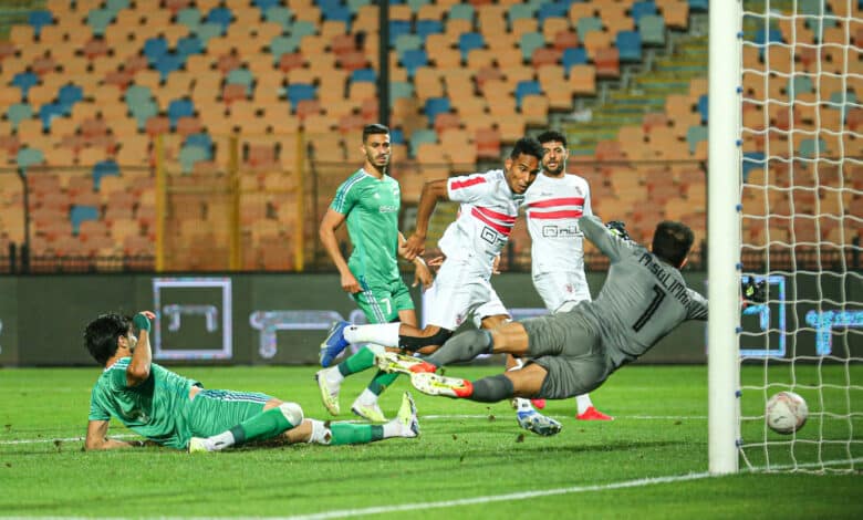 سيف الدين الجزيري خلال مباراة الزمالك والاتحاد السكندري (تصوير: مصطفى الشحات)