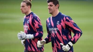 أندري لونين وتيبو كورتوا - ريال مدريد (المصدر:Gettyimages)