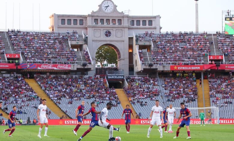 برشلونة ضد توتنهام في كأس خوان جامبر (المصدر:Gettyimages)