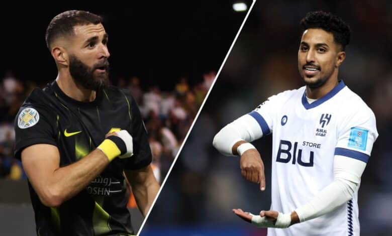 سالم الدوسري ضد كريم بنزيما - كأس الملك سلمان للأندية