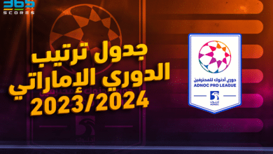 جدول ترتيب الدوري الإماراتي 23/24