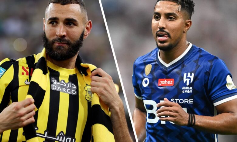 سالم الدوسري ضد كريم بنزيما - كأس الملك سلمان للأندية