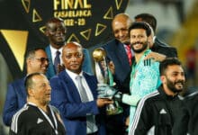 باتريس موتسيبي - محمد الشناوي - الأهلي - تصوير: عمر ناصيري