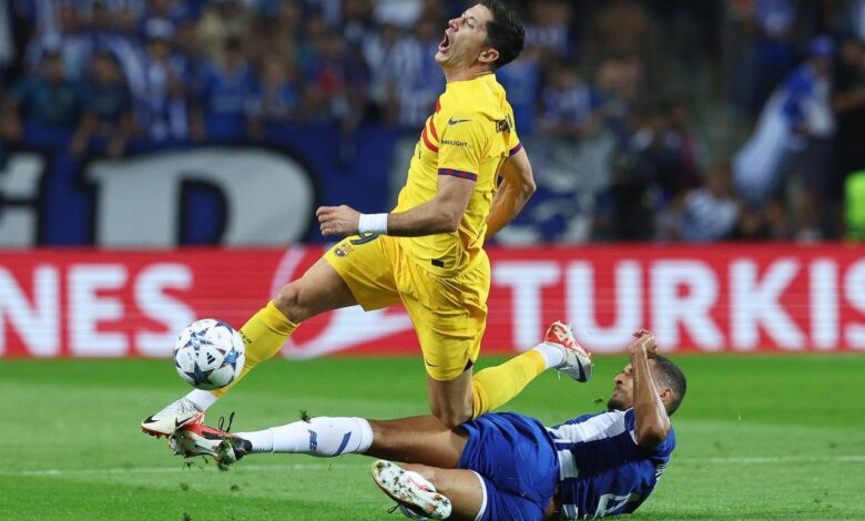 روبرت ليفاندوفسكي - برشلونة ضد بورتو