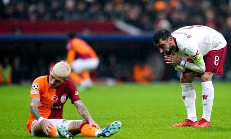 برونو فيرنانديز - لوكاس توريرا - مانشستر يونايتد ضد جلطة سراي