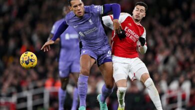 فان دايك ضد مارتينلي أرسنال ضد ليفربول - كلوب