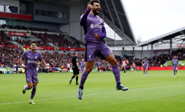 محمد صلاح - ليفربول ضد برينتفورد