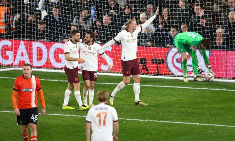 مانشستر سيتي ضد لوتون تاون