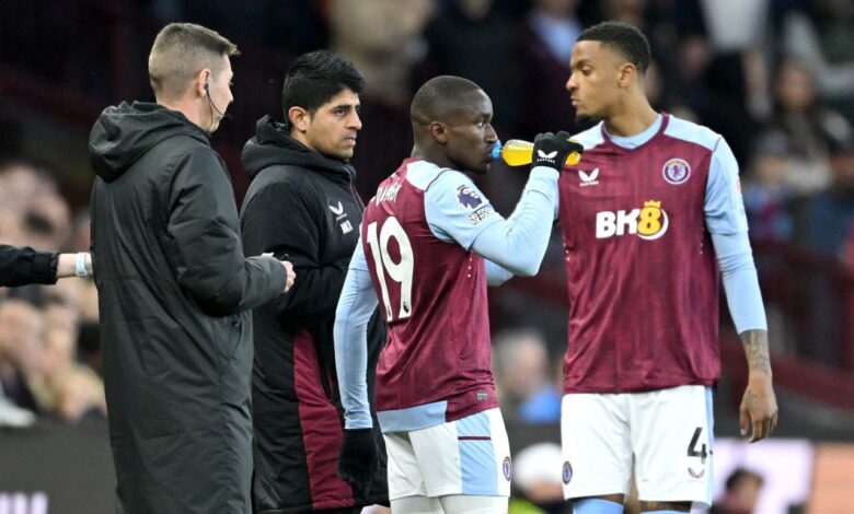 موسى ديابي يكسر صيامه في مباراة أستون فيلا ضد وولفرهامبتون