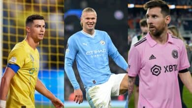 إرلينج هالاند - ليونيل ميسي - كريستيانو رونالدو(المصدر:Gettyimages)