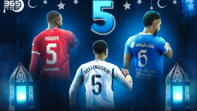أفضل 3 لاعبين رقم قميصهم 5