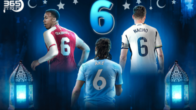 أفضل 3 لاعبين رقم قميصهم 6