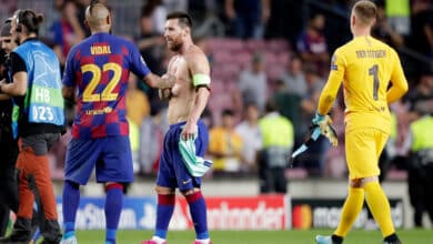 أرتورو فيدال - ليونيل ميسي - برشلونة