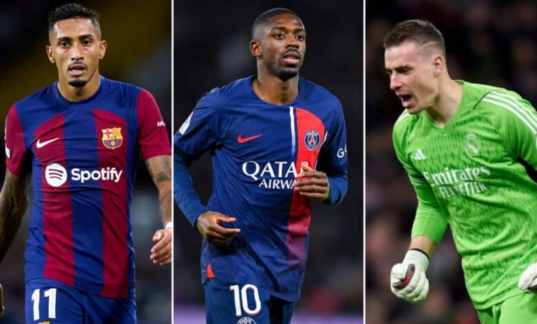 أندري لونين - عثمان ديمبيلي - رافينيا