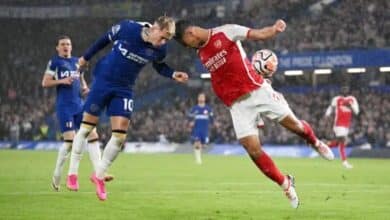 ويليام صاليبا مدافع أرسنال - مودريك لاعب تشيلسي (المصدر:Gettyimages)