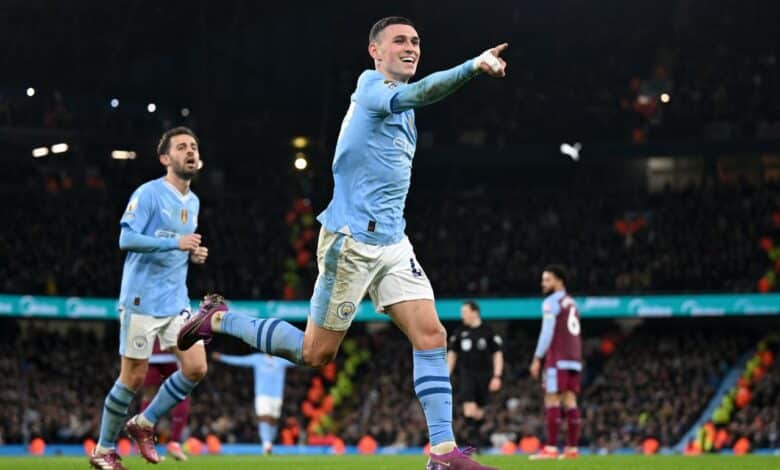 فيل فودين - مانشستر سيتي ضد أستون فيلا (المصدر: Gettyimages)