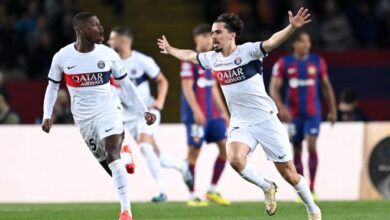 باريس سان جيرمان ضد برشلونة