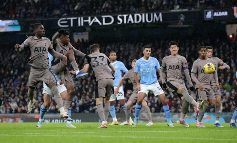 مانشستر سيتي ضد توتنهام (المصدر:Gettyimages)