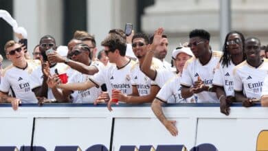 احتفالات ريال مدريد بكأس الليجا