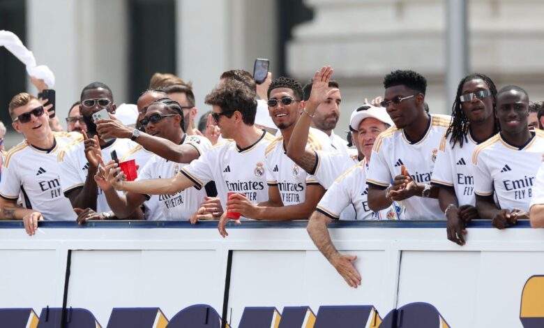 احتفالات ريال مدريد بكأس الليجا