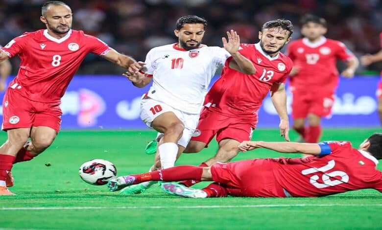 الأردن ضد طاجيكستان