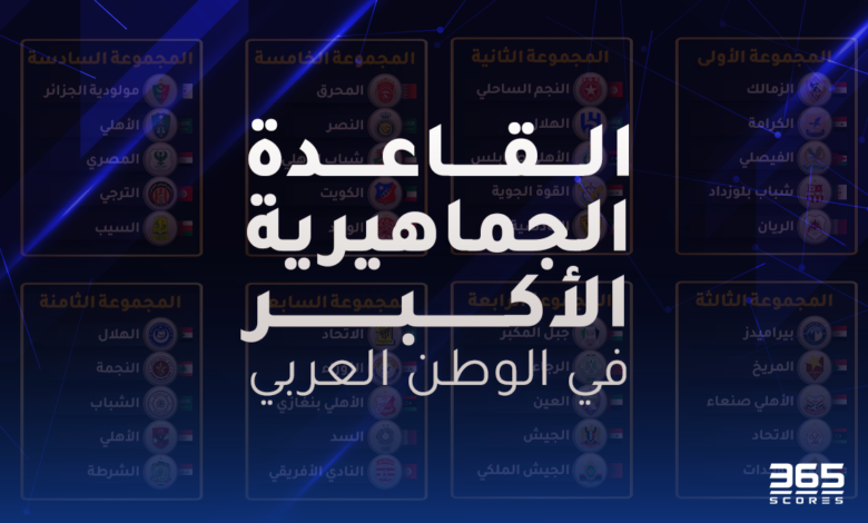 القاعدة الجماهيرية الأكبر في العالم العربي