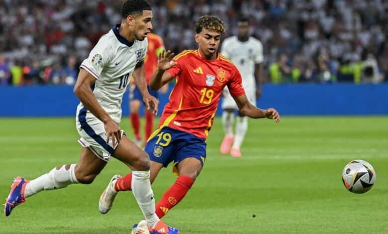 إسبانيا ضد إنجلترا - لامين يامال - جود بيلينجهام - (المصدر:Gettyimages)