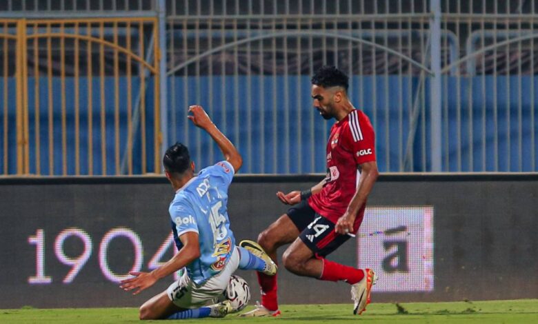 الأهلي ضد بيراميدز - حسين الشحات - محمد الشيبي - تصوير: مصطفى الشحات