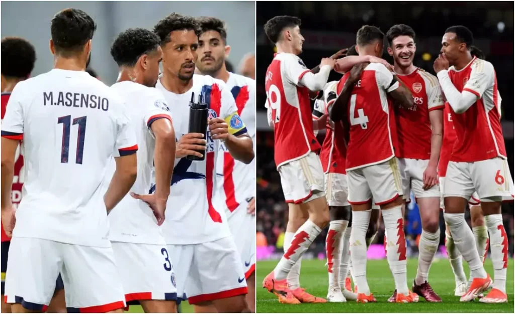 القنوات الناقلة لمباراة أرسنال ضد باريس سان جيرمان في دوري أبطال أوروبا