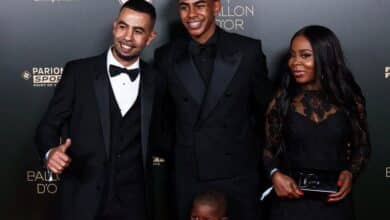 لامين يامال ووالديه - المصدر: Gettyimages