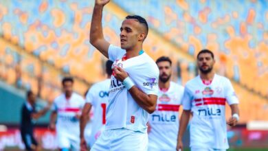 ناصر منسي مهاجم الزمالك - تصوير: مصطفى الشحات