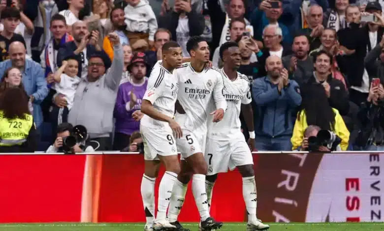 فينيسيوس جونيور - جود بيلينجهام - كيليان مبابي - ريال مدريد (المصدر: gettyimages)