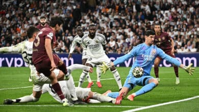 تيبو كورتوا - ريال مدريد ضد مانشستر سيتي (المصدر:Gettyimages)